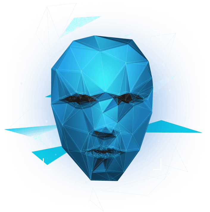 image of robot face difuminated